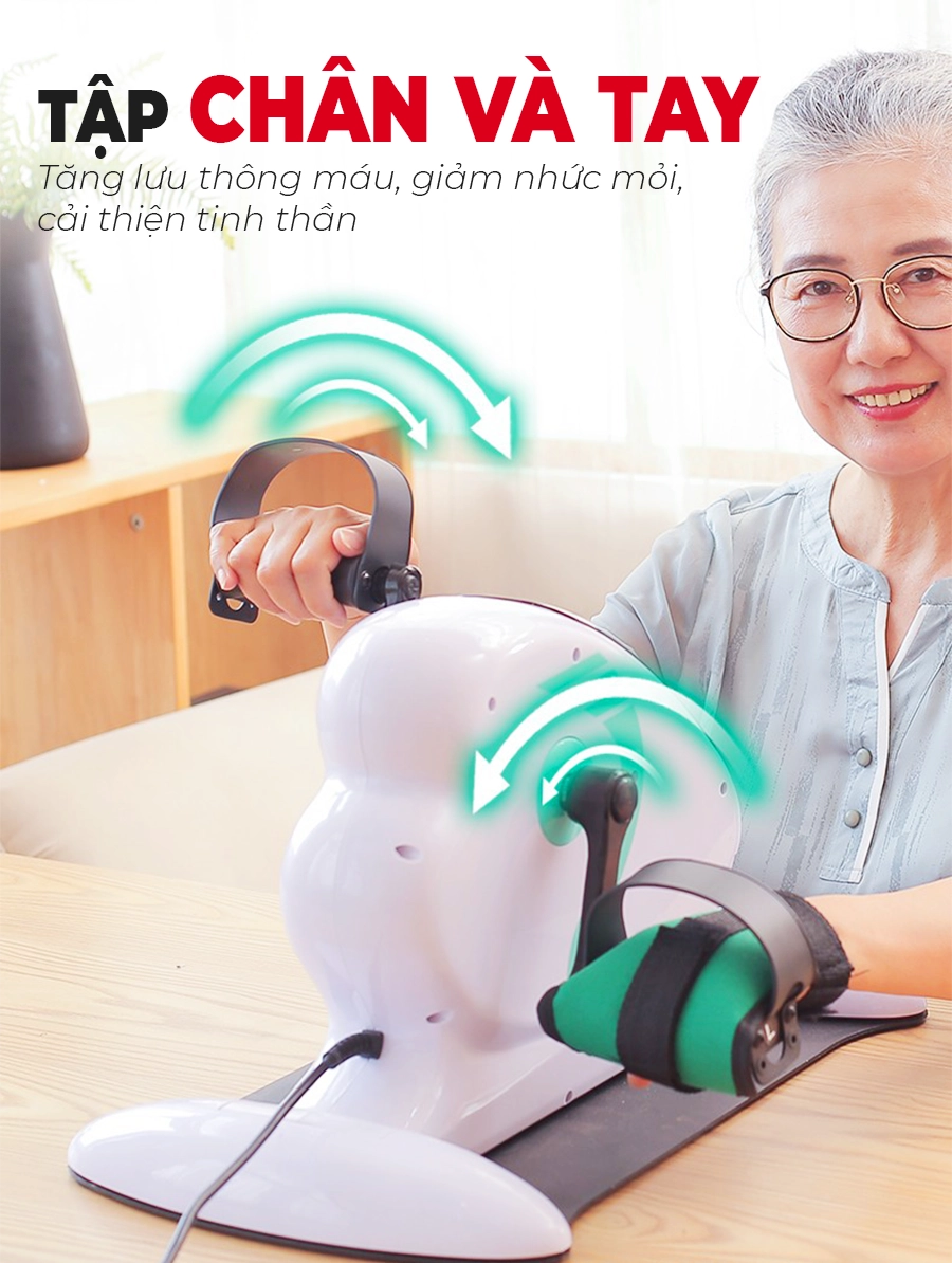 Máy tập xe đạp phục hồi chức năng OKACHI JP-410