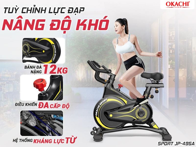 Xe đạp tập thể dục OKACHI SPORT JP-495A