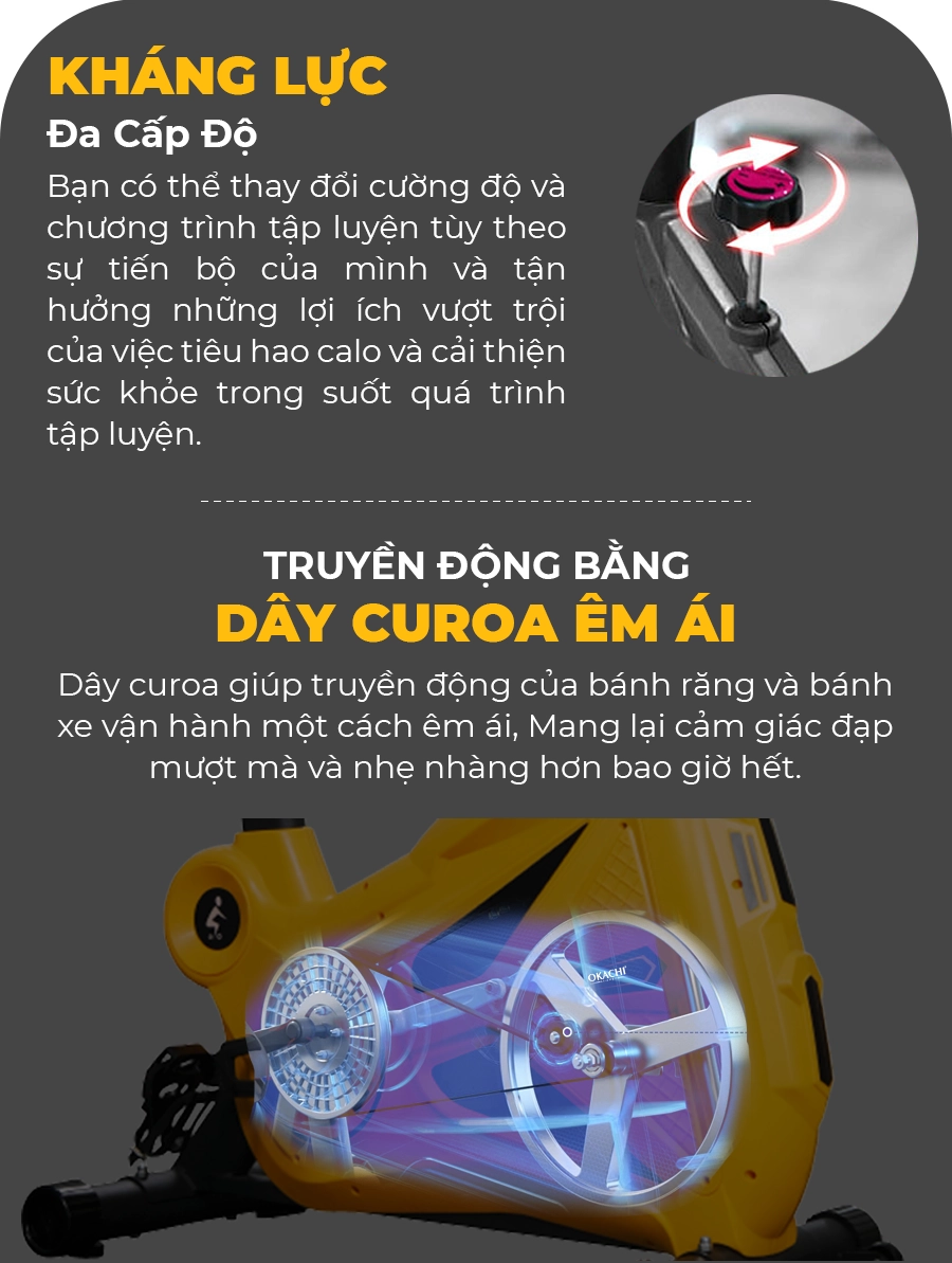 Xe đạp tập thể dục OKACHI SPORT JP-598A