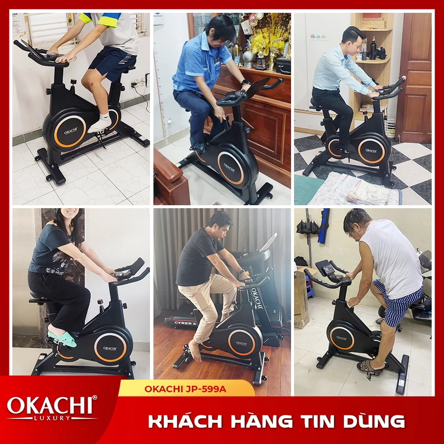 Xe đạp tập thể dục OKACHI JP-599A (Đen)