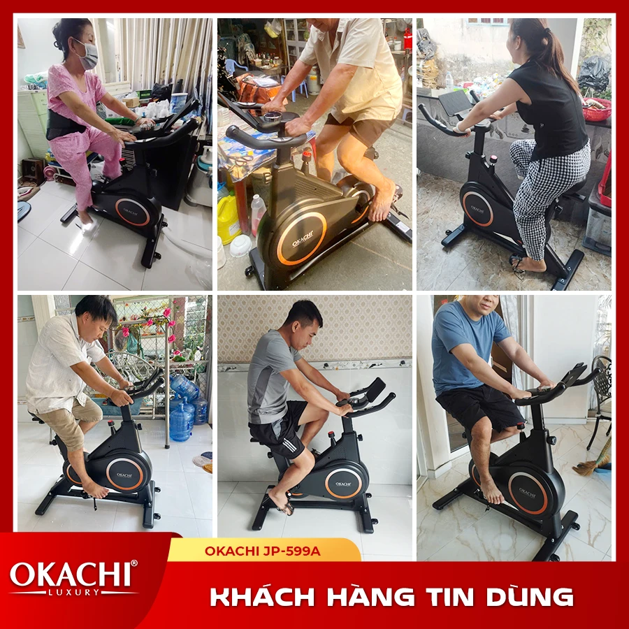 Xe đạp tập thể dục OKACHI JP-599A (Đen)