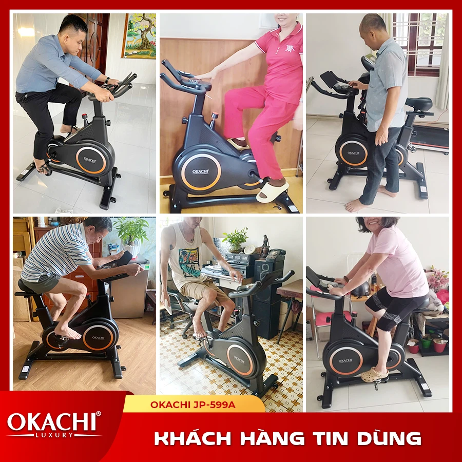 Xe đạp tập thể dục OKACHI JP-599A (Đen)