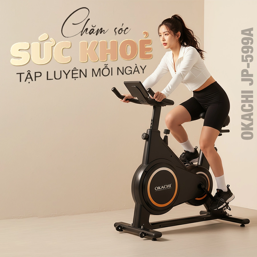 Xe đạp tập thể dục OKACHI JP-599A (Đen)
