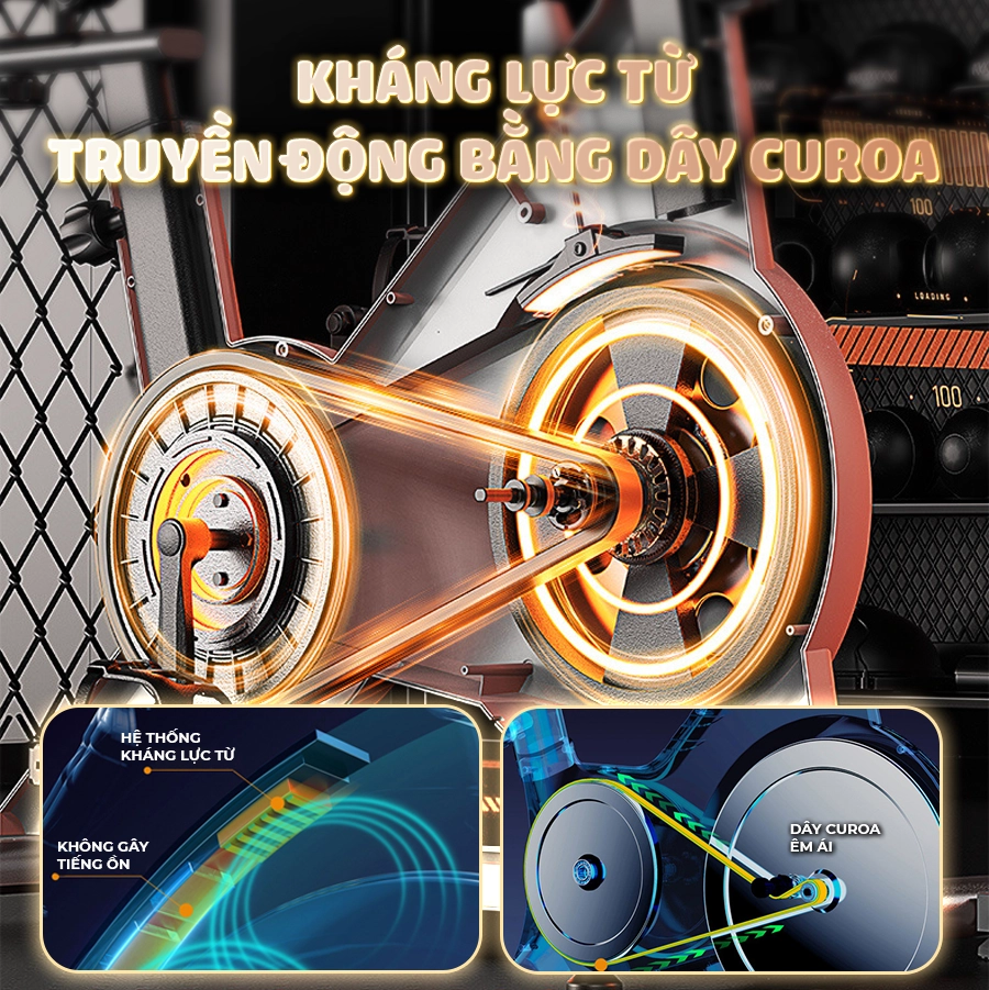 Xe đạp tập thể dục OKACHI JP-599A (Đen)