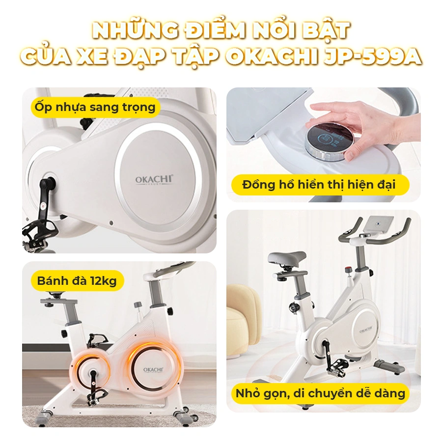 Xe đạp tập thể dục OKACHI JP-599A
