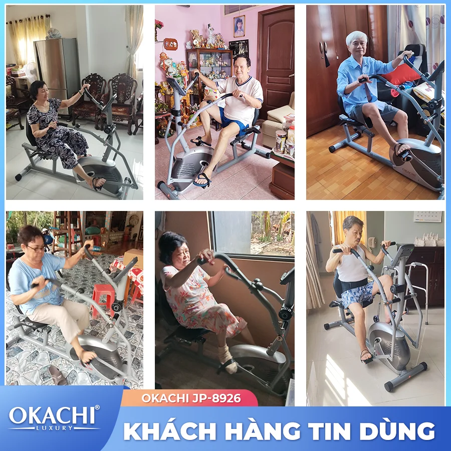Xe đạp tập thể dục người cao tuổi OKACHI PHYSIO JP-8926