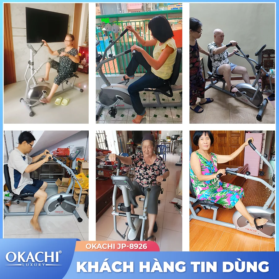 Xe đạp tập thể dục người cao tuổi OKACHI PHYSIO JP-8926
