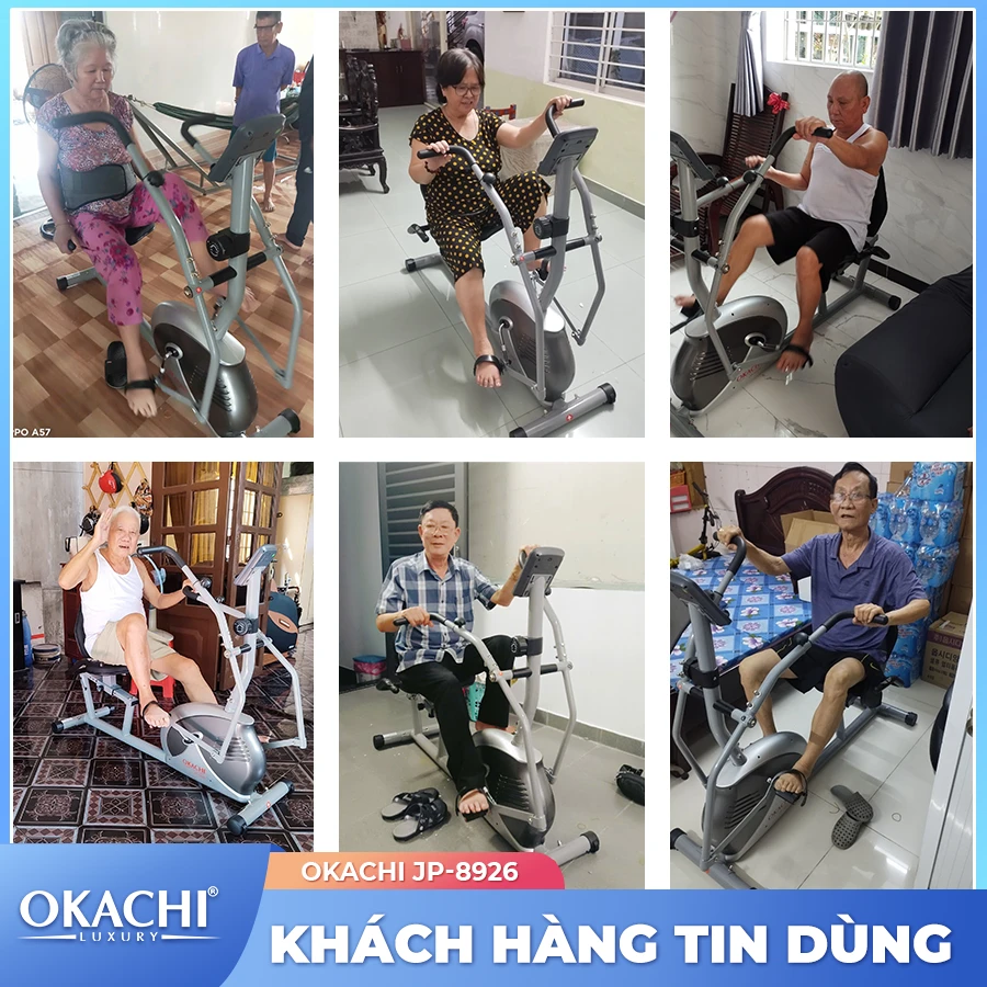 Xe đạp tập thể dục người cao tuổi OKACHI PHYSIO JP-8926