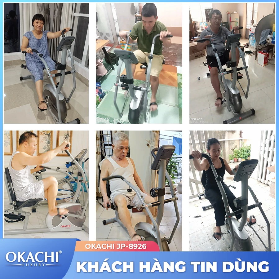 Xe đạp tập thể dục người cao tuổi OKACHI PHYSIO JP-8926