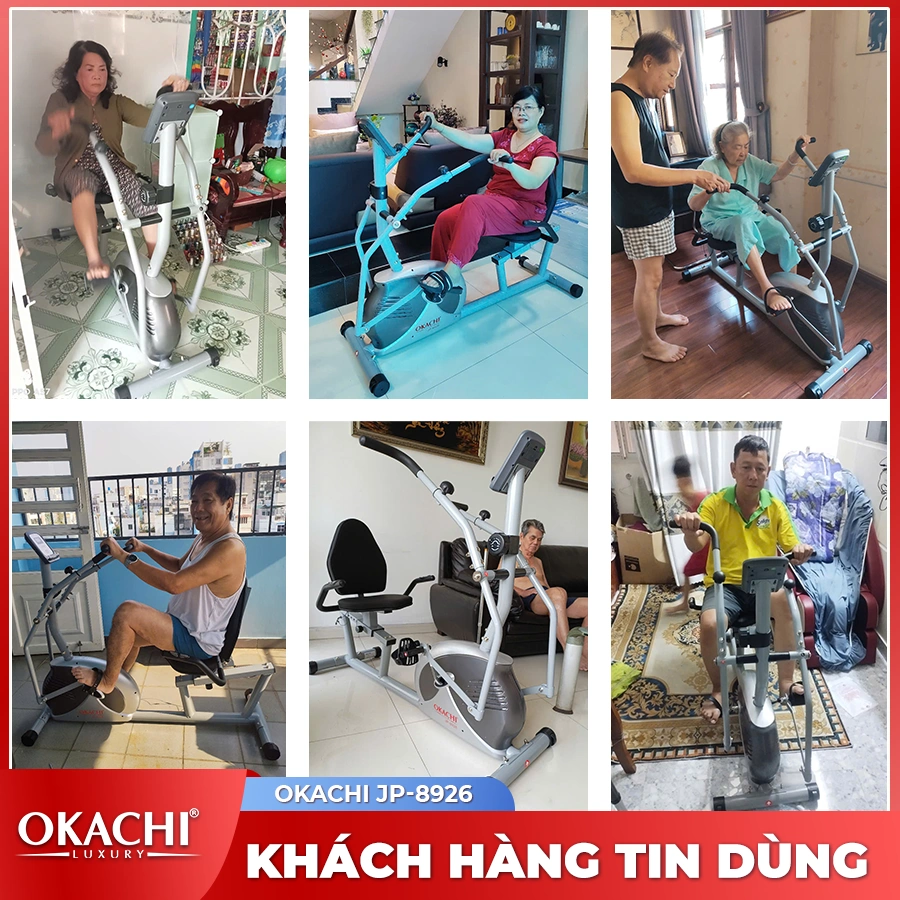 Xe đạp tập thể dục người cao tuổi OKACHI PHYSIO JP-8926