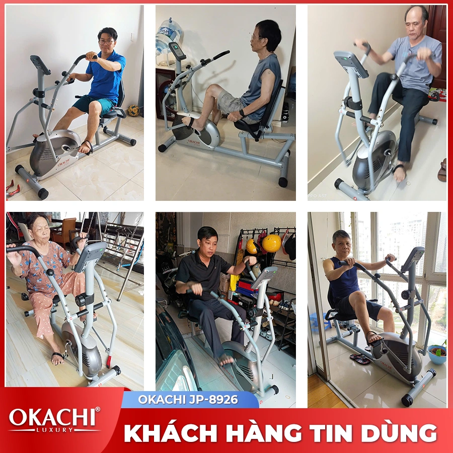 Xe đạp tập thể dục người cao tuổi OKACHI PHYSIO JP-8926