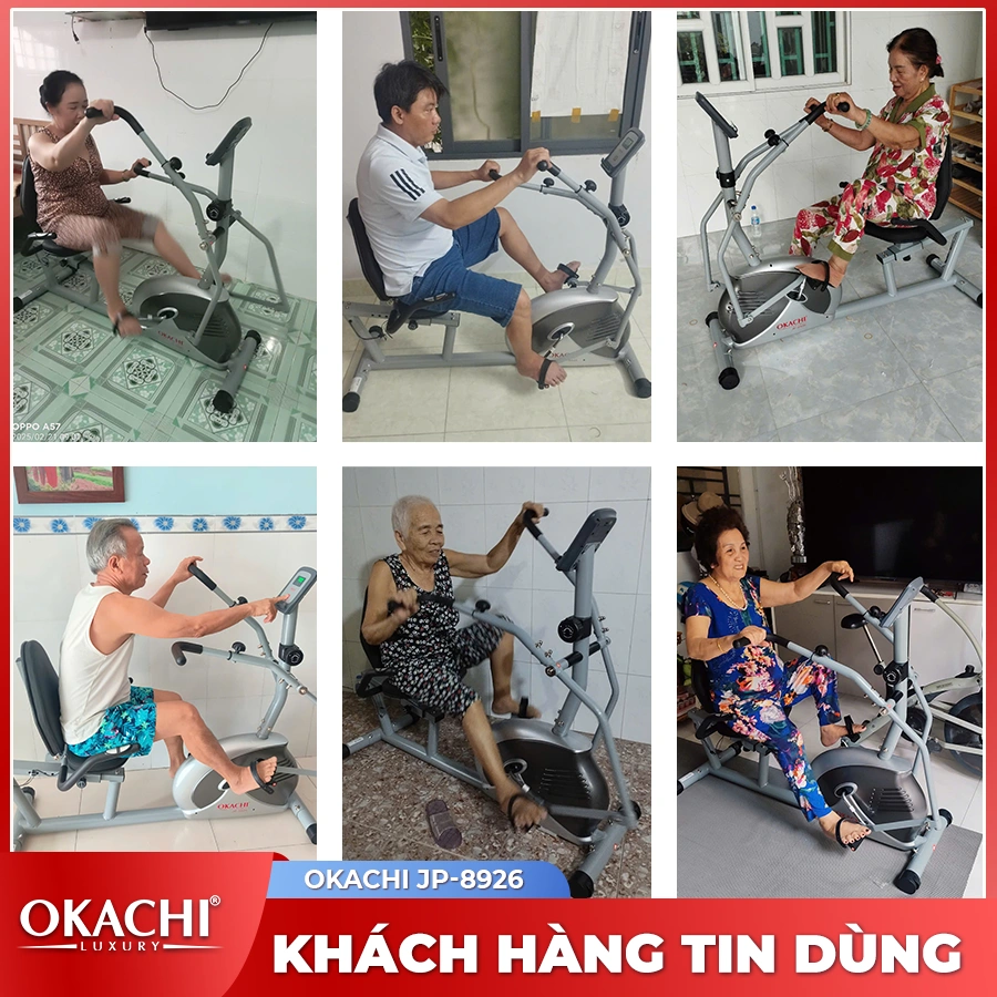 Xe đạp tập thể dục người cao tuổi OKACHI PHYSIO JP-8926