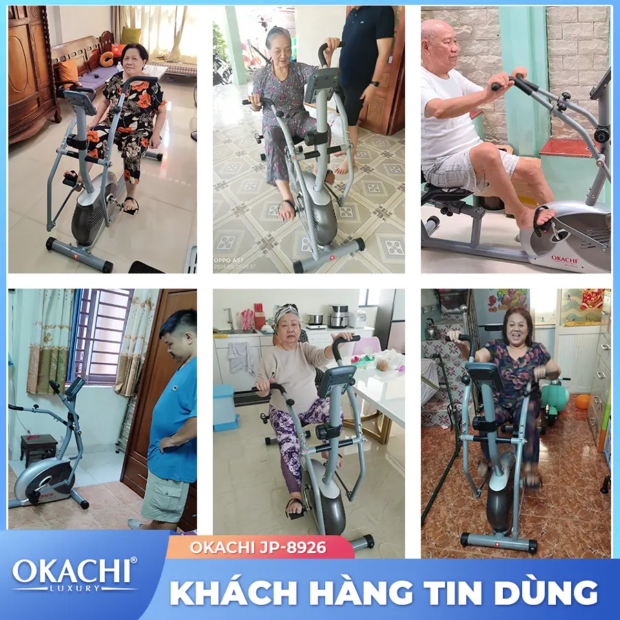 Xe đạp tập thể dục người cao tuổi OKACHI PHYSIO JP-8926