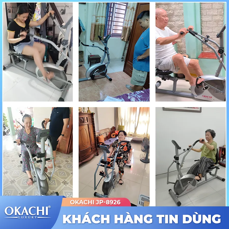Xe đạp tập thể dục người cao tuổi OKACHI PHYSIO JP-8926