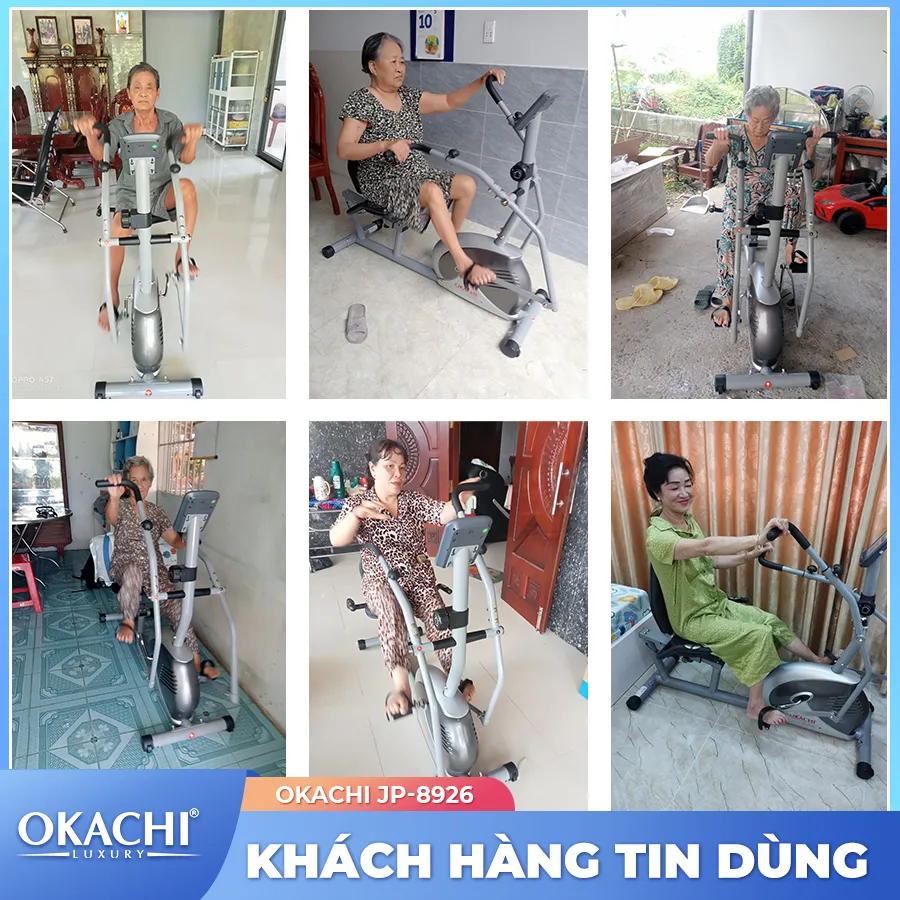 Xe đạp tập thể dục người cao tuổi OKACHI PHYSIO JP-8926