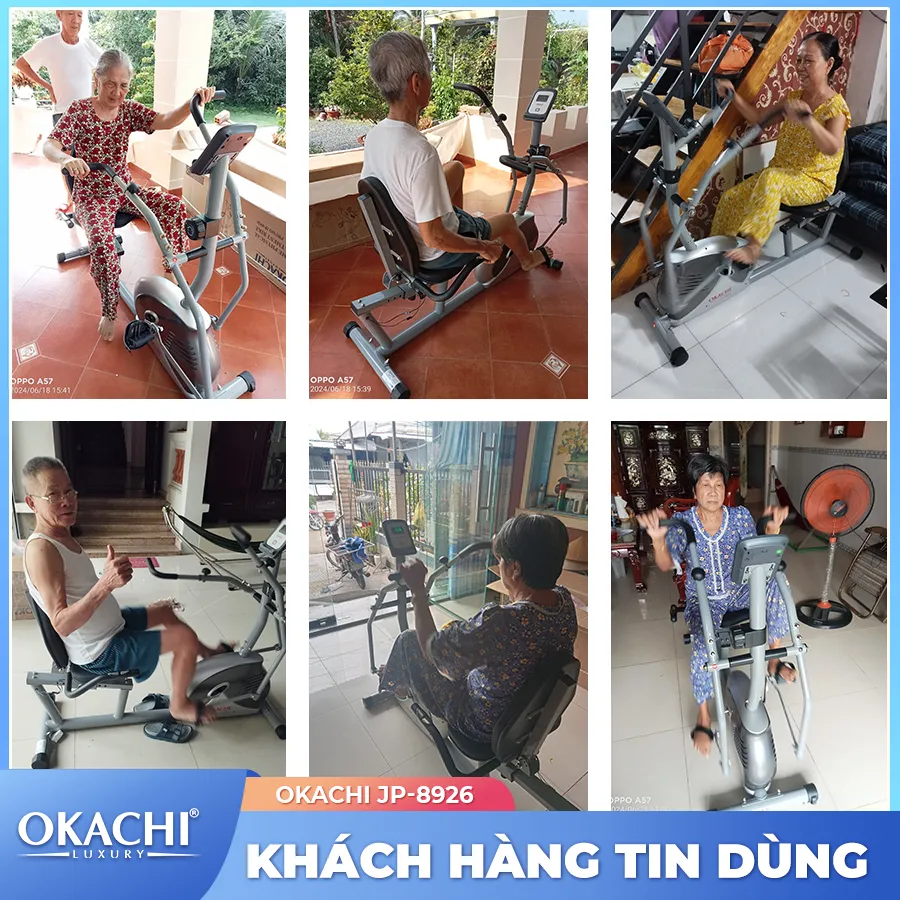 Xe đạp tập thể dục người cao tuổi OKACHI PHYSIO JP-8926