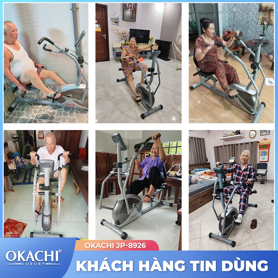 Xe đạp tập thể dục người cao tuổi OKACHI PHYSIO JP-8926