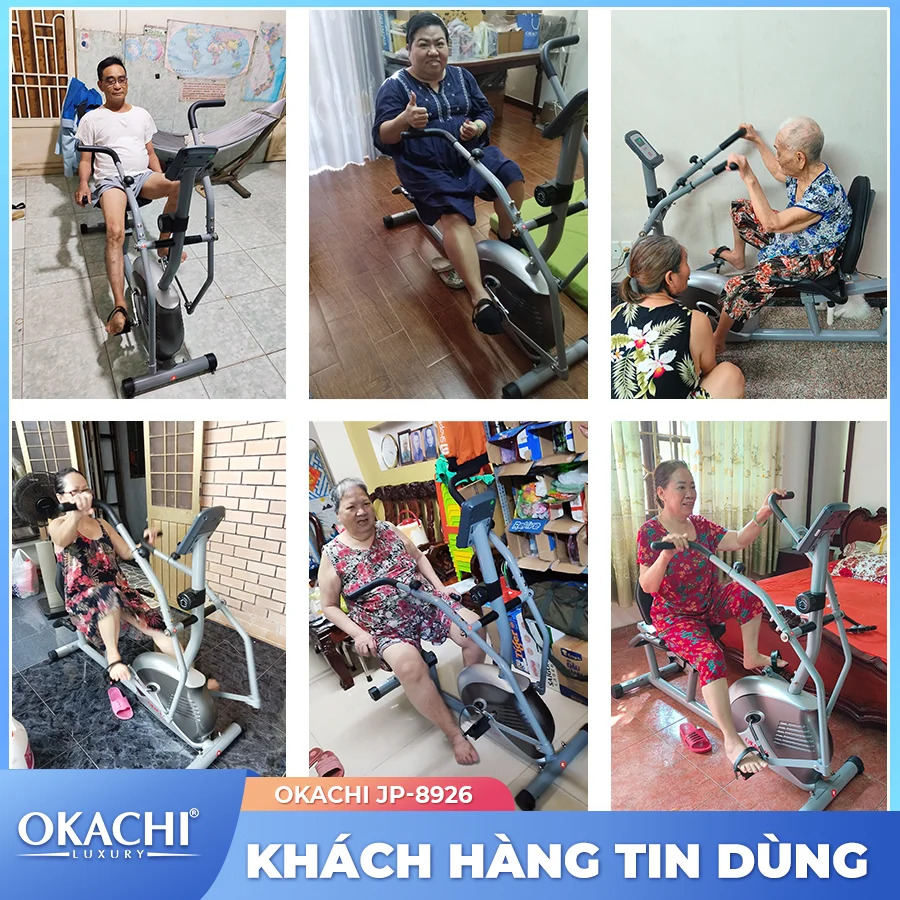 Xe đạp tập thể dục người cao tuổi OKACHI PHYSIO JP-8926