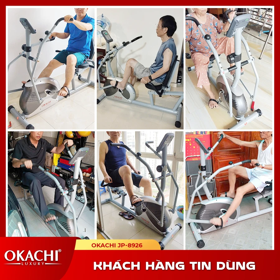 Xe đạp tập thể dục người cao tuổi OKACHI PHYSIO JP-8926