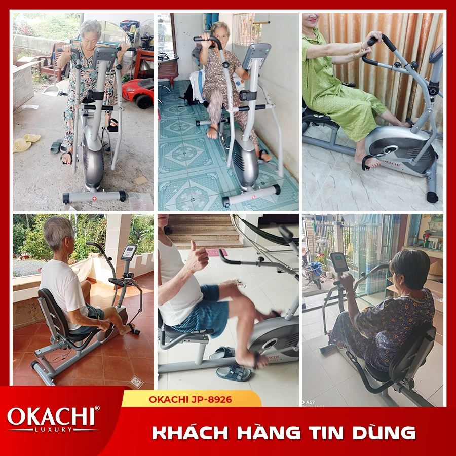 Xe đạp tập thể dục người cao tuổi OKACHI PHYSIO JP-8926