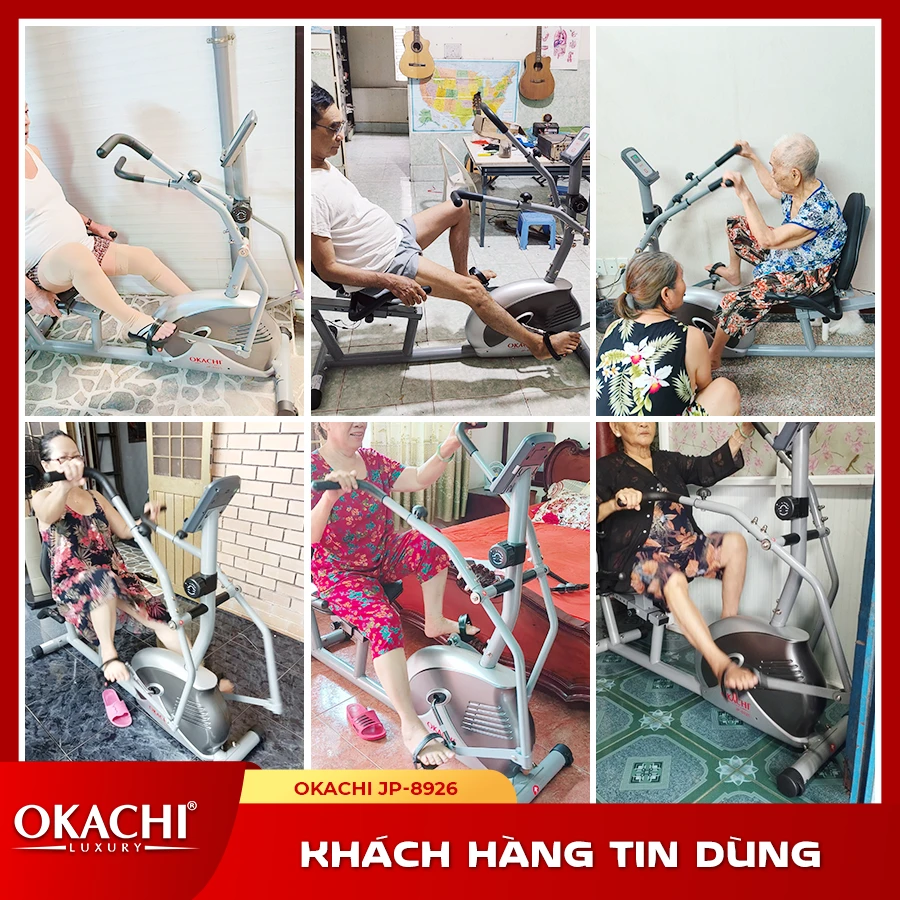 Xe đạp tập thể dục người cao tuổi OKACHI PHYSIO JP-8926