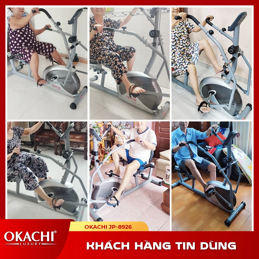 Xe đạp tập thể dục người cao tuổi OKACHI PHYSIO JP-8926