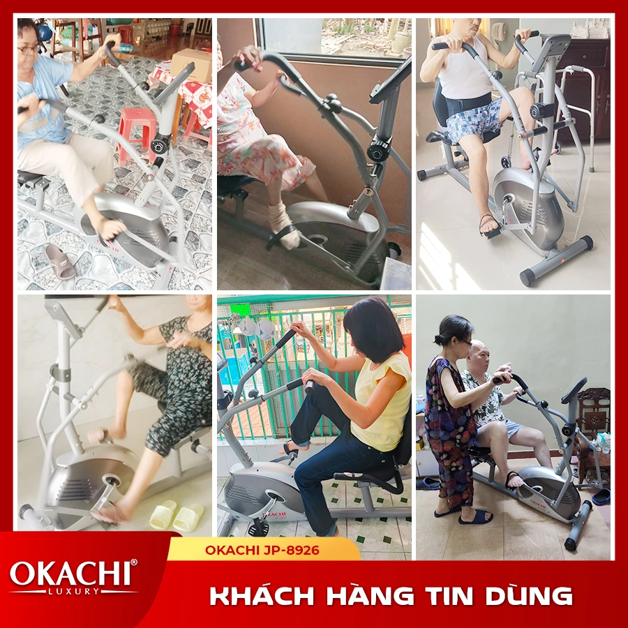 Xe đạp tập thể dục người cao tuổi OKACHI PHYSIO JP-8926