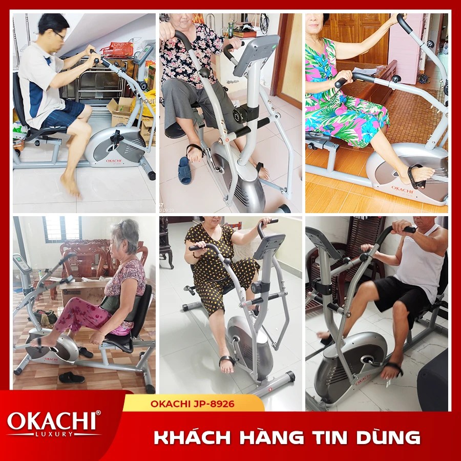 Xe đạp tập thể dục người cao tuổi OKACHI PHYSIO JP-8926