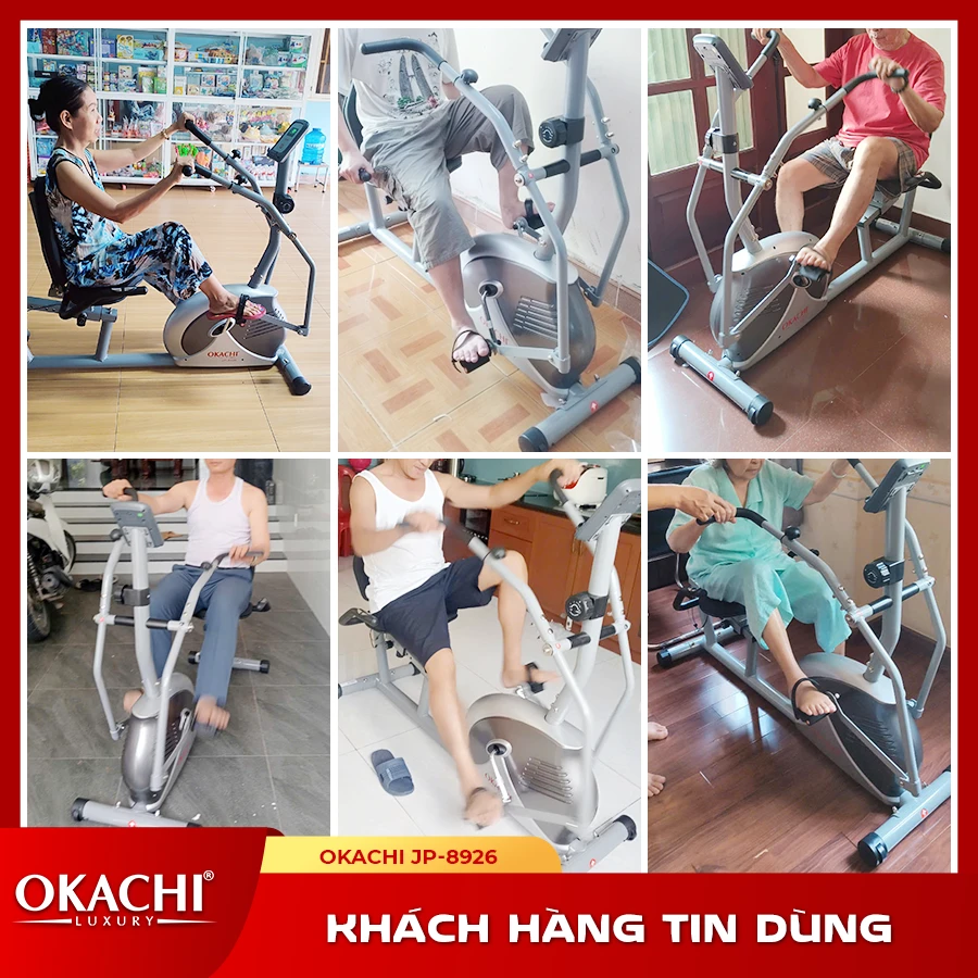Xe đạp tập thể dục người cao tuổi OKACHI PHYSIO JP-8926