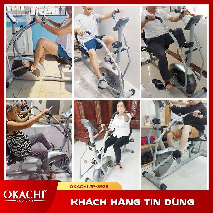 Xe đạp tập thể dục người cao tuổi OKACHI PHYSIO JP-8926
