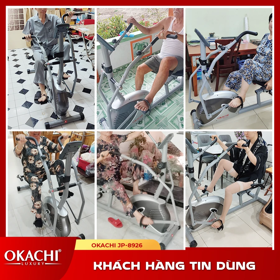 Xe đạp tập thể dục người cao tuổi OKACHI PHYSIO JP-8926