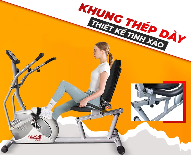 Xe đạp tập thể dục người cao tuổi OKACHI PHYSIO JP-8926