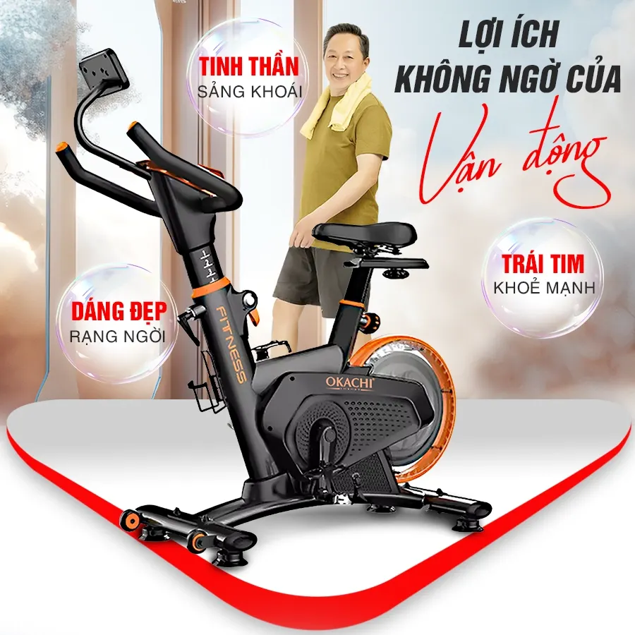 Xe đạp tập thể dục tại nhà OKACHI Sport JP-598A