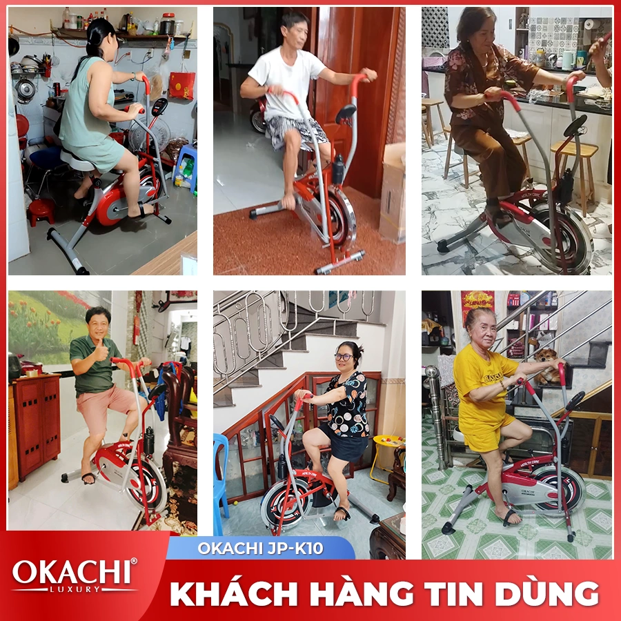 Xe đạp tập tay và chân OKACHI JP-K10 (dòng cao cấp)