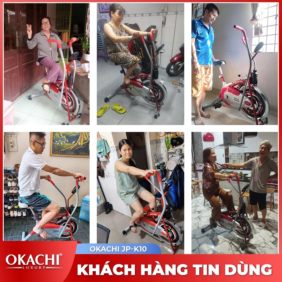 Xe đạp tập tay và chân OKACHI JP-K10 (dòng cao cấp)