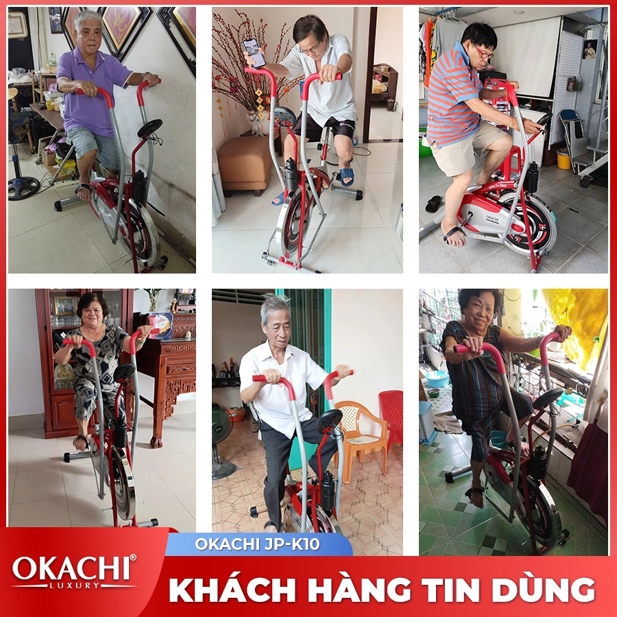 Xe đạp tập tay và chân OKACHI JP-K10 (dòng cao cấp)
