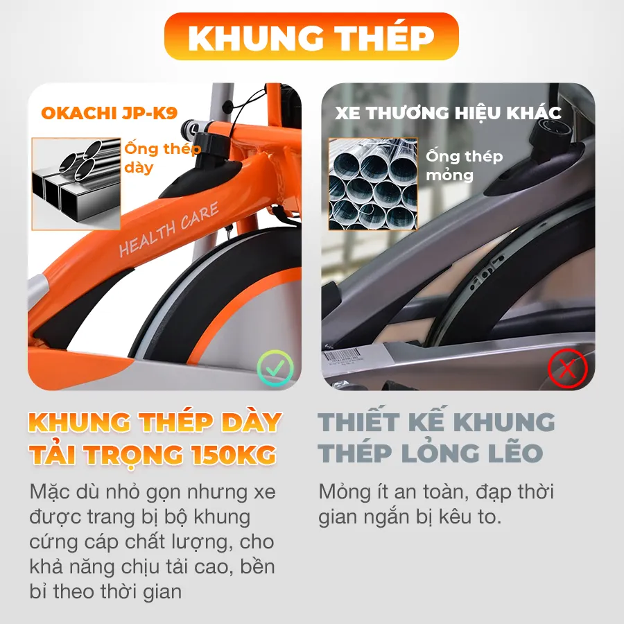 Xe đạp tập thể dục OKACHI SPORT JP-K9 (cao cấp)