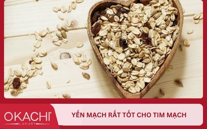 Yến mạch rất tốt cho tim mạch