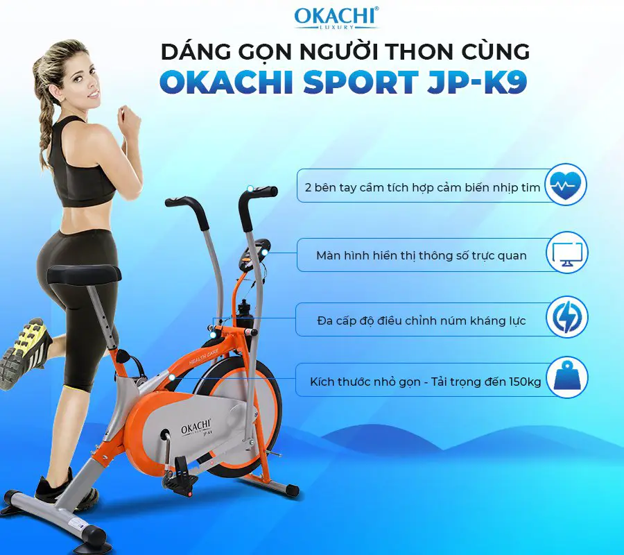 Xe đạp tập thể dục OKACHI SPORT JP-K9 (cao cấp)