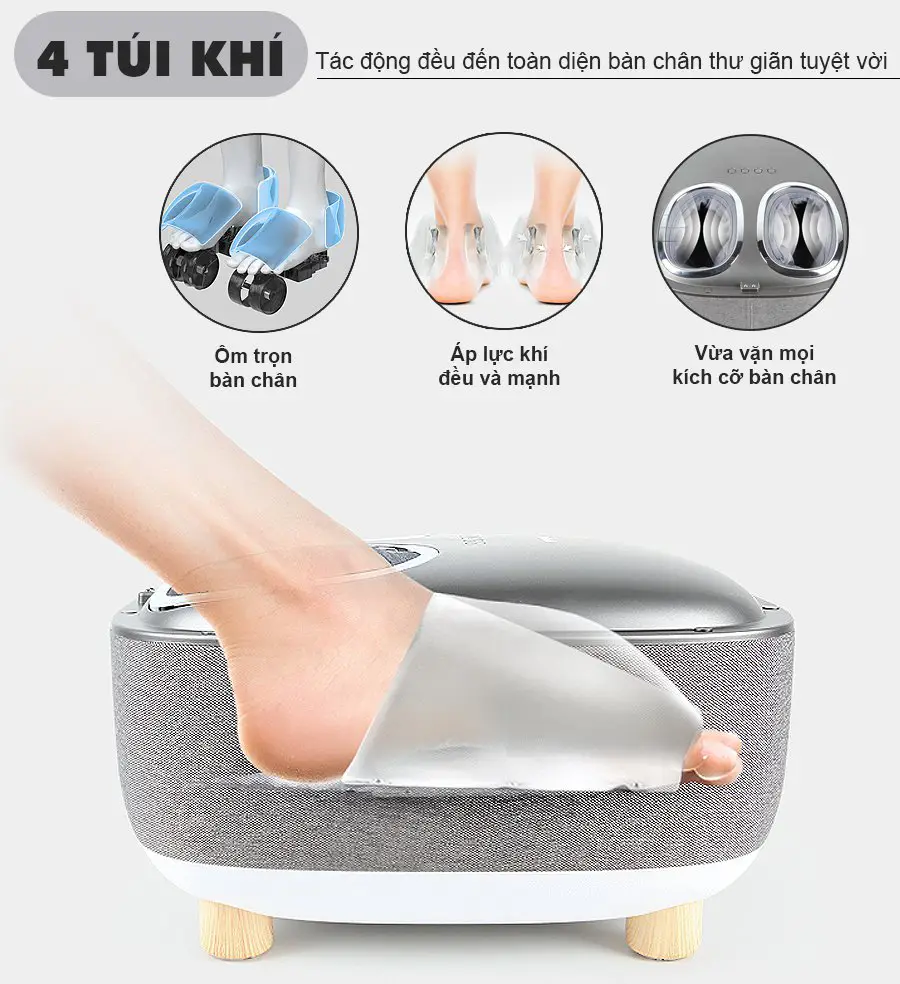 Máy massage chân QSeat OTO QS-88 (màu xám)