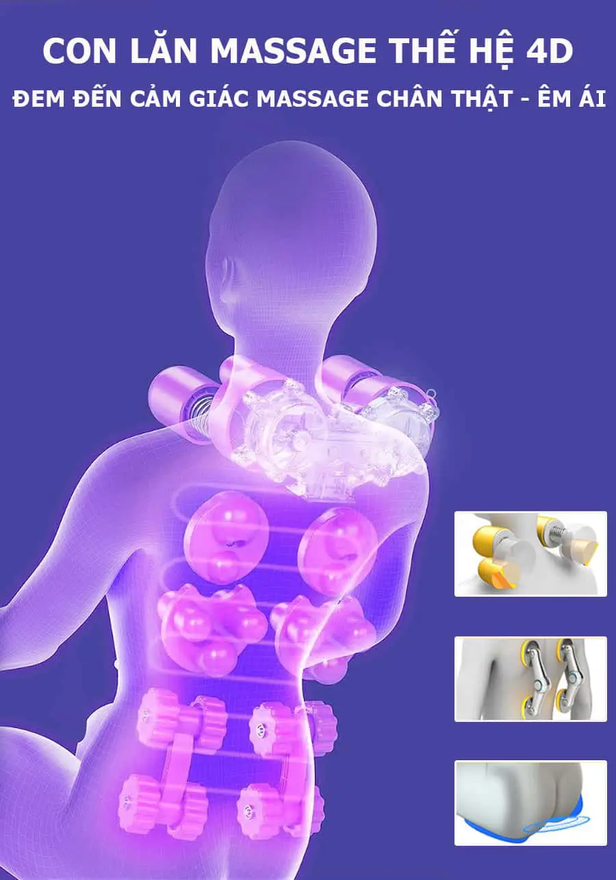 Đệm Massage Toàn Thân Fuki 4D Luxury FK-A99