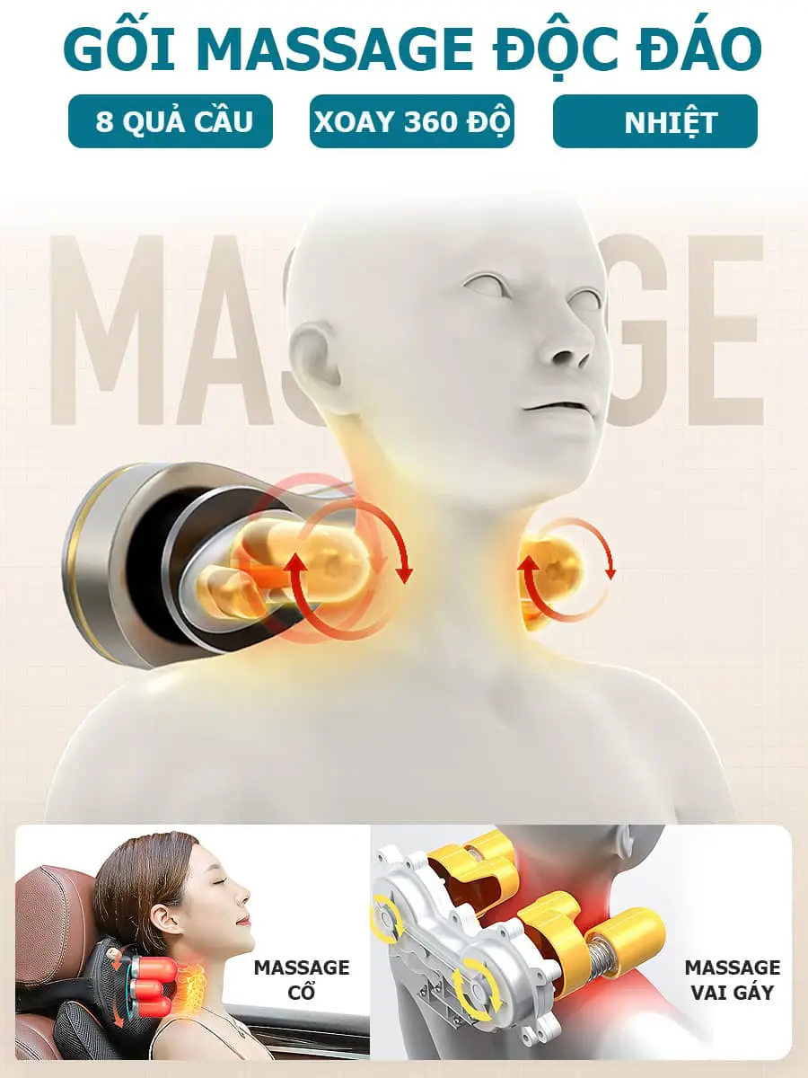 Đệm Massage Toàn Thân Fuki 4D Luxury FK-A99
