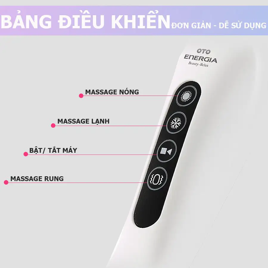 Máy mát xa mặt chống lão hóa nóng lạnh OTO Energia EG-700 (màu bạc)